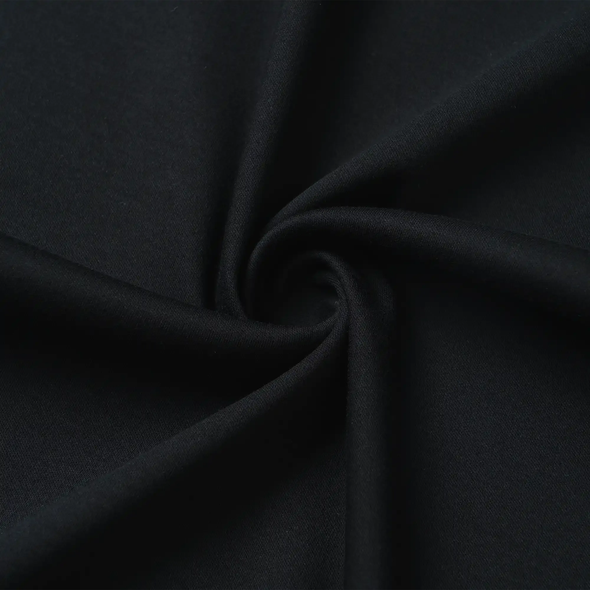 100% Pima Cotton Black Short Sleeve Crew Neck T-shirt Solid Color Basic